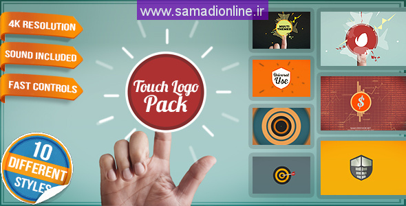 Videohive Touch Logo Pack - Flat Interactive Media Reveals 10654045