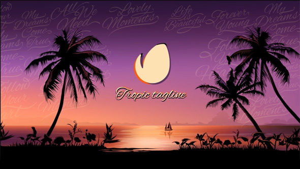 Videohive Tropical Sunset Opener 20618426