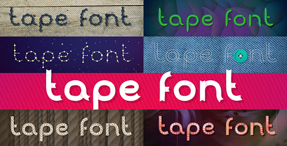 Videohive Tunable Tape Font 13354956