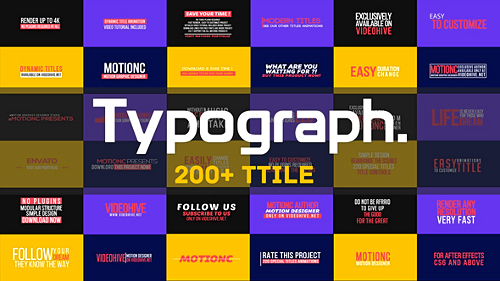 Videohive Typograph 21829693