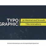 Videohive Typographic - 30 Title Animations 20975634