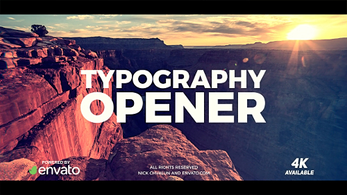 Videohive Typography Opener 20836352
