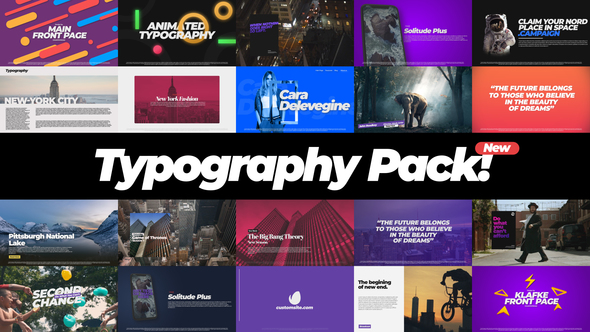 Videohive Typography Pack 22386437
