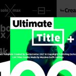 Videohive Ultimate Text - 100 Titles Animation 20871204