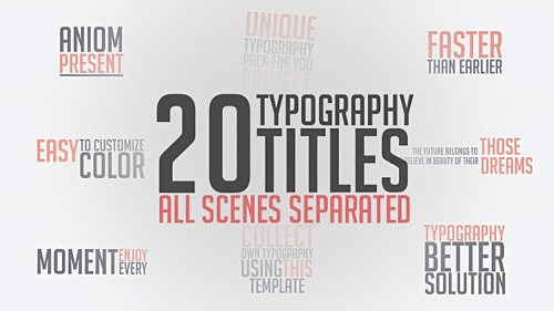 Videohive Unique Typography