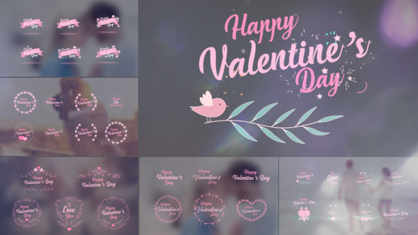 Videohive Valentines Day Badge Pack 19334517
