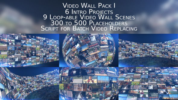 Videohive Video Wall Pack I 11447629