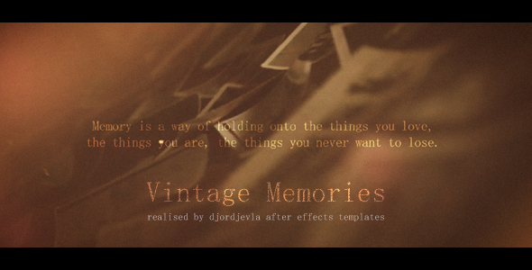 Videohive Vintage Memories 18486197