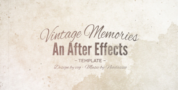 Videohive Vintage Memories 5456790