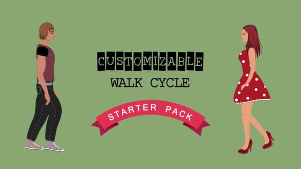 Videohive Walk Cycle Starter Pack 9638426