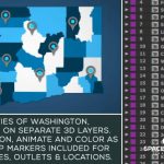 Videohive Washington Map Kit 20809199