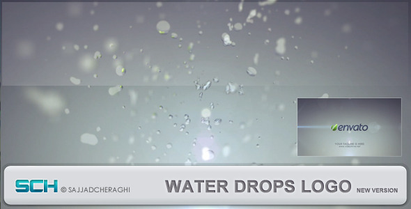Videohive Water Drops Logo 2393943