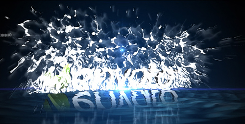 Videohive Water Splash Logo Intro