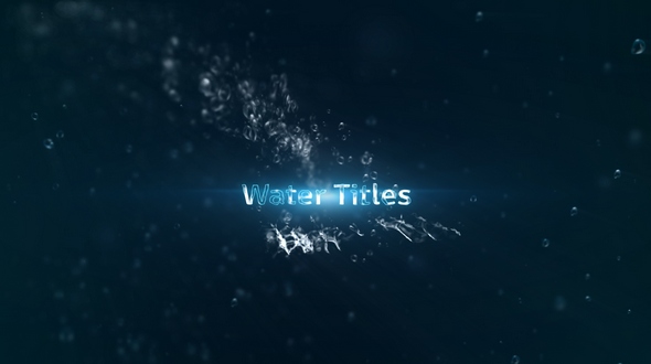 Videohive Water Titles 18458721
