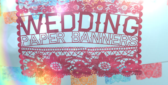 Videohive Wedding Paper Banners 2973049
