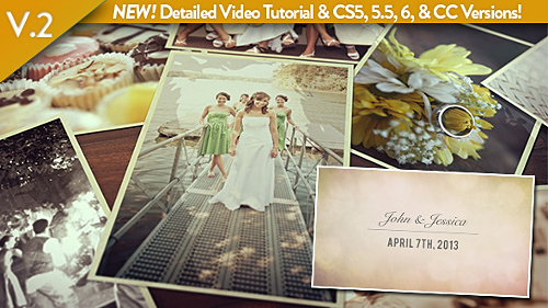 Videohive Wedding Photos Slideshow 4565295