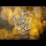 Videohive Wedding Titles Kit - 100 Titles 19434063