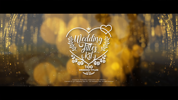 Videohive Wedding Titles Kit - 100 Titles 19434063