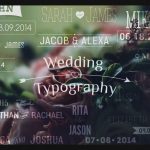 Videohive Wedding Typography Titles – Dates and Names 8934703