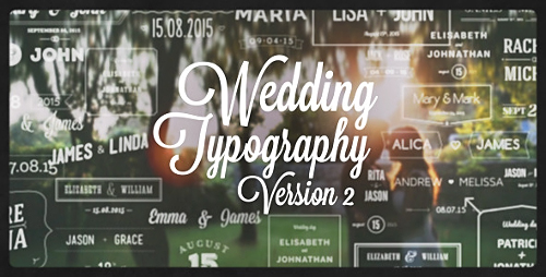 Videohive Wedding Typography Titles – Version 2 10707977