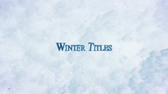 Videohive Winter Trailer Titles 14103123