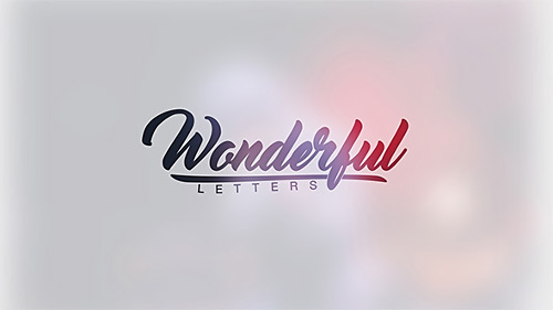 Videohive Wonderful Letters 18101492