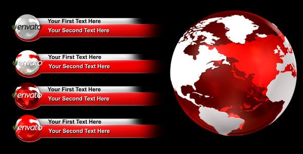 Videohive World Lower Thirds Pack 2820970