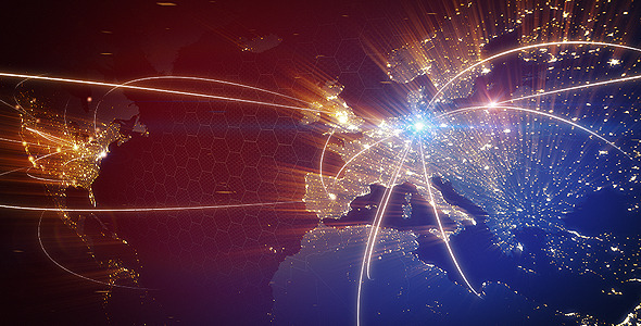 Videohive World Map Animation 3426970