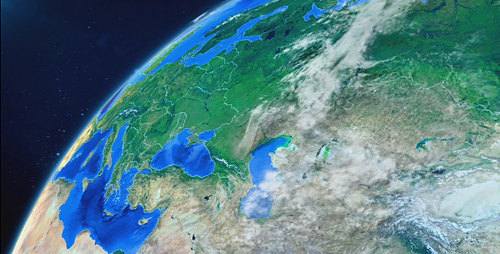 Videohive World Map Earth Zoom 8586113