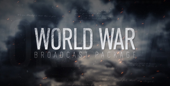 Videohive World War Broadcast Package 12906648
