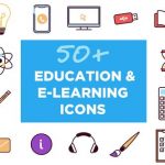 Videohive 50 Animated Icons for Education and E-learning 26768071