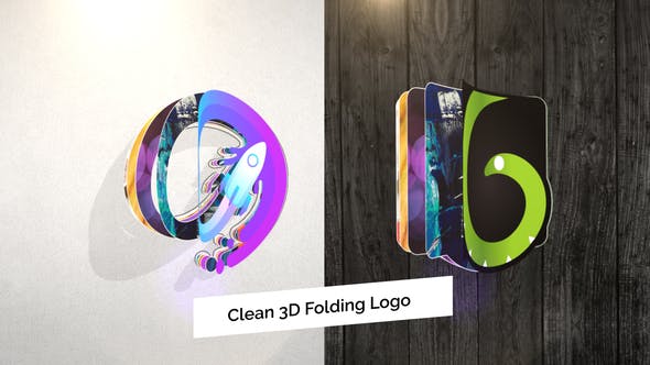 Videohive Clean 3D Folding Logo Reveal 27578221