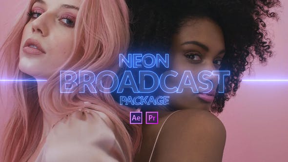 Videohive Neon Broadcast Package 24236216