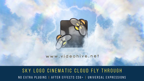 Videohive Sky Logo Cinematic Cloud Fly-Through 25712011