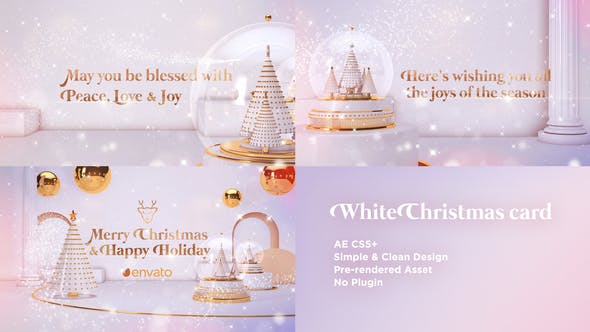 Videohive White Christmas Card 25288884