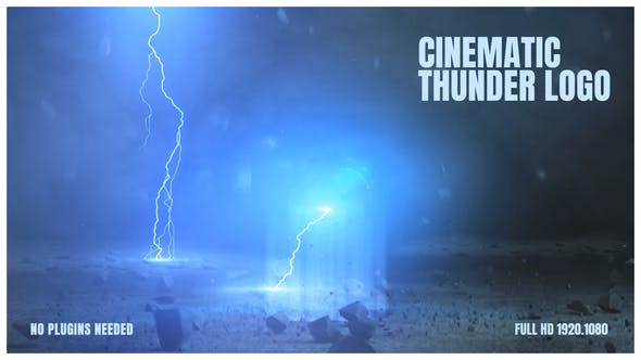 Videohive Cinematic Thunder Logo 25379668