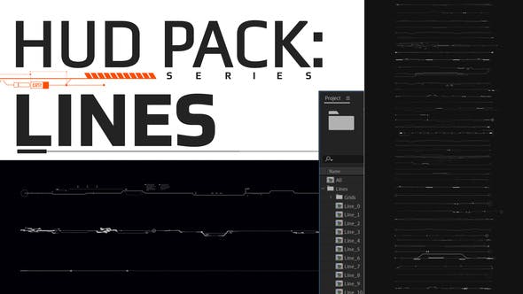 Videohive Hud Pack - Lines 28108512