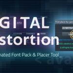 Videohive Digital Distortion Animated Font Pack with Tool 25002354