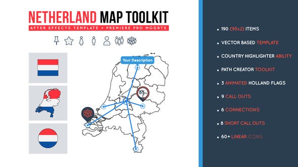 Videohive Netherland Map Toolkit 27491940