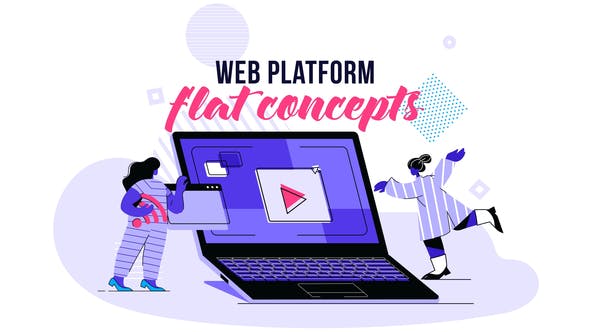 Videohive Web platform – Flat Concept 28730472