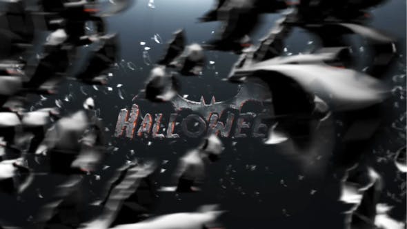 Videohive Scary Bats Logo 22773595
