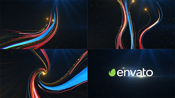 Videohive Colorful Lines Logo Reveal 21494911