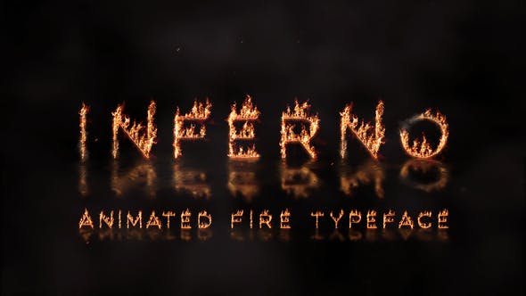 Videohive Inferno - Animated Fire Typeface 28383531