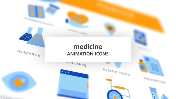 Videohive Medicine - Animation Icons 28168300