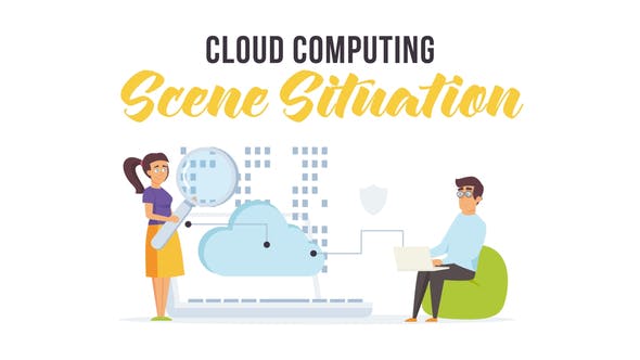 Videohive Cloud computing - Scene Situation 28256101