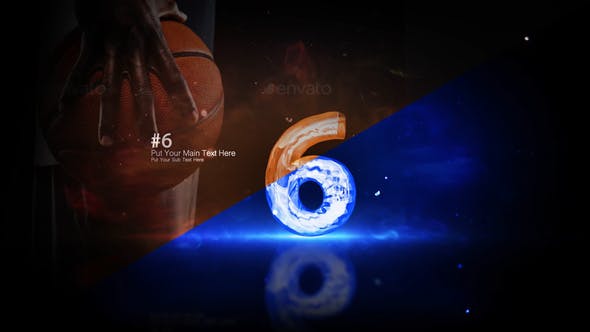 Videohive Countdown Glowing Glass Numbers 25366505