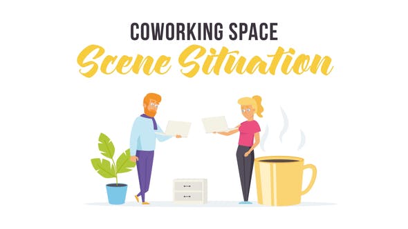Videohive Coworking space - Scene Situation 27608190
