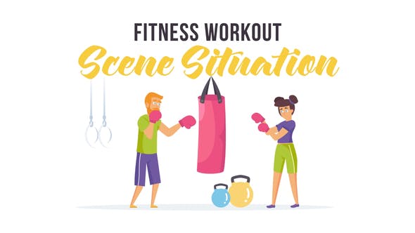Videohive Fitness workout – Scene Situation 27608490