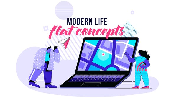 Videohive Modern life - Flat Concept 28730449