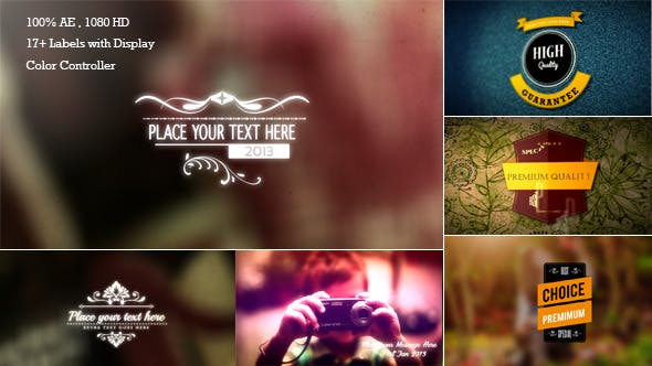 Videohive Retro Titles and Labels 6551793